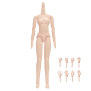 [21BD-F01-G]21cm Obitsu Body Female (with Magnet) White Skin Color