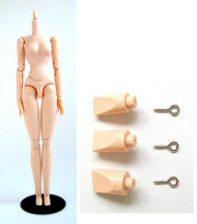 [27BD-F02-G]27cm Obitsu Body Female Soft Breast type S （with Magnet） White Skin Color