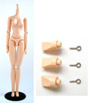 [27BD-F03-G]27cm Obitsu Body Female Soft Breast type M （with Magnet） White Skin Color