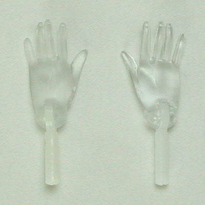 [27RP-F01C-23]Hand Parts for 27cm Obitsu Body Female (Left and Right) Clear Color