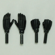 [27RP-M02B-25]Real Hand Parts set Black Color