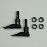 [27RP-M02B-26]Real Legs Left and Right and Extension Rings (4 pieces) Black Color