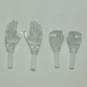 [27RP-M02B-25]Real Hand Parts set Clear Color