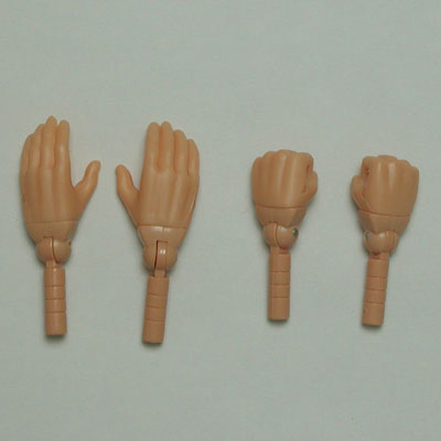 [27RP-M02B-25]Real Hand Parts set Natural Skin Color