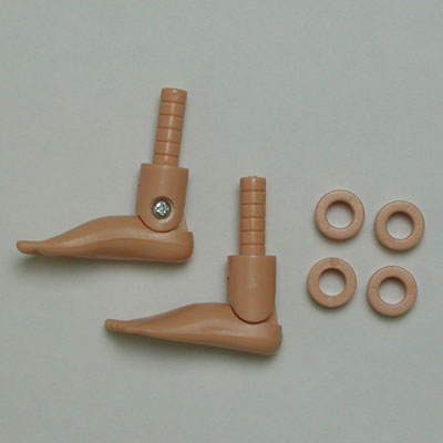 [27RP-M02B-26]Real Legs Left and Right and Extension Rings (4 pieces) Natural Skin Color