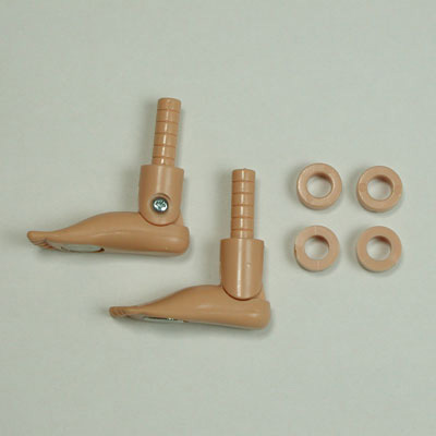 [27RP-M02B-27]Real Legs (with MG) Left and Right and Extension Rings (4 pieces) Natural Color