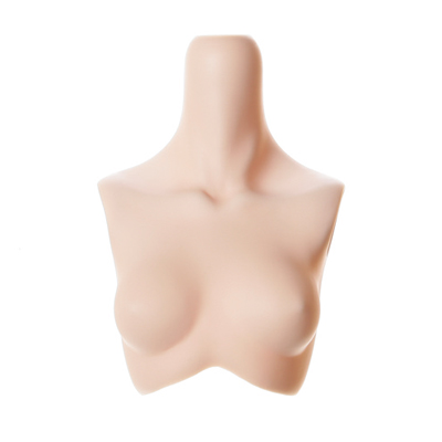 [50RP-F01WS-21]50cm Soft Vinyl Skin Bust Parts 501 White Skin Color