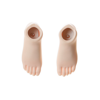 [50RP-F01WS-31]50cm Soft Vinyl Skin Foot Parts 501 (Left and Right) White Skin Color