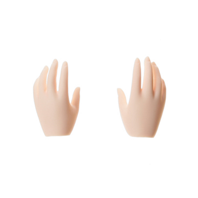 [50RP-F01WS-29]50cm Soft Vinyl Skin Hand Parts 501（Left and Right） White Skin Color