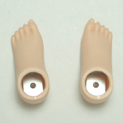 [60RP-F03S-28]Foot Parts 603 Left and Right with Magnet White Skin Color