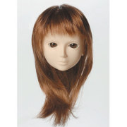 [60WG-L02-02]Wig L Semi-Long Maroon Brown