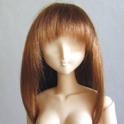 [60WG-S02-02]Wig S Semi-Long Maroon Brown