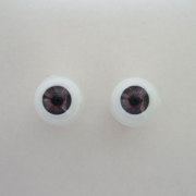 [EY08-G02]Glasstic Eyes 8mm Brown