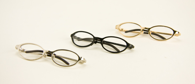 [60GL-L02]1/3 Eye glasses Steel frame type Black